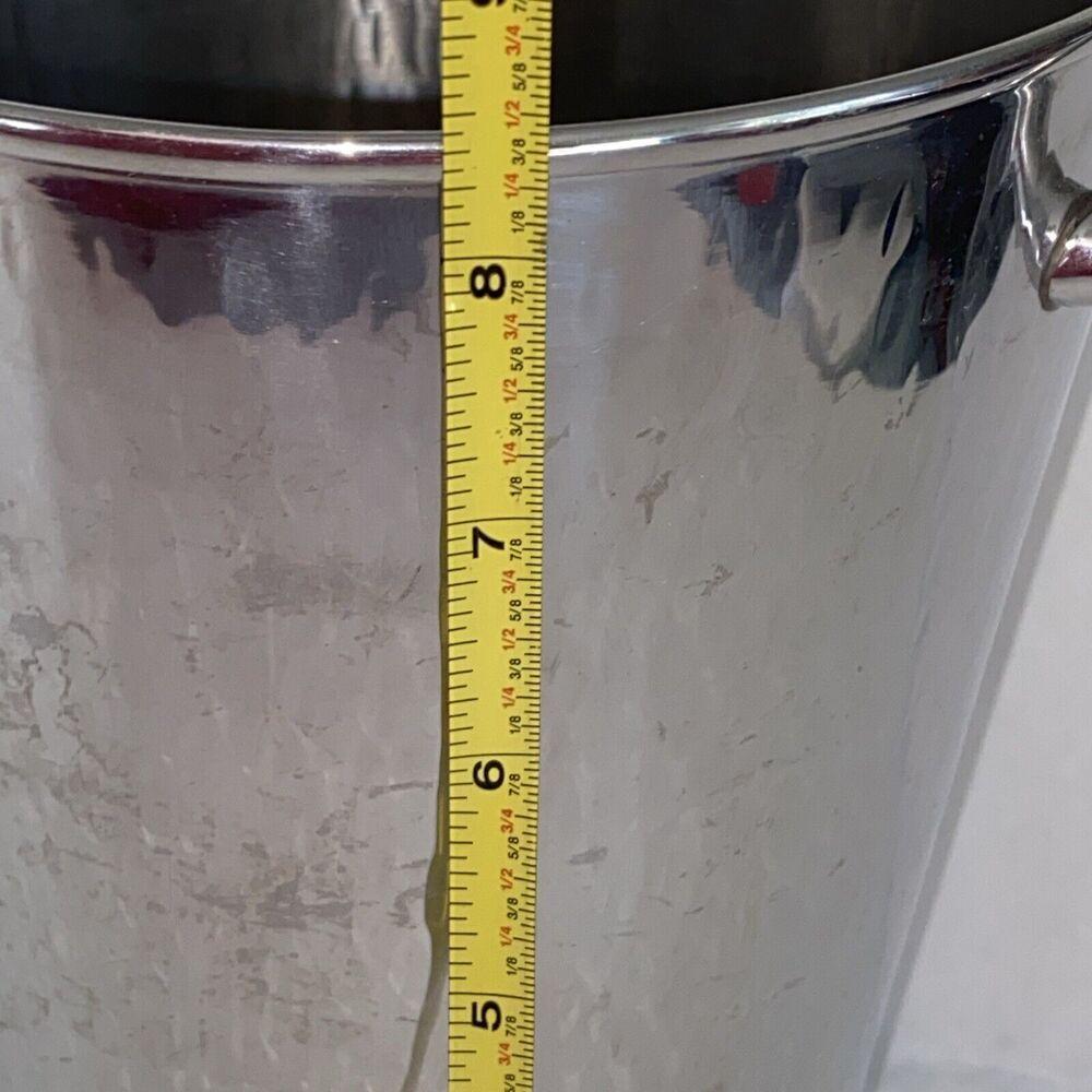 Modern Hammered Aluminum Flower Vase 8.5" Tall Branded - Picture 6 of 11